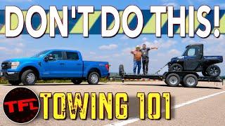 Here's The Right (And WRONG) Way To Set Up Your Trailer When Towing!