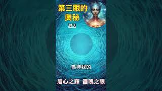 第三眼的奧秘 激活：眉心之輝 靈魂之眼 #開悟 #覺醒 #靈性成長