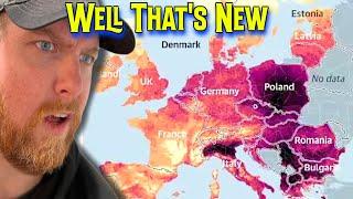 American Reacts to Fascinating Maps of Europe