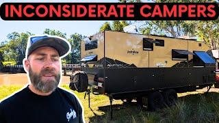 Irresponsible and Dangerous Campers On This Free Camp! 