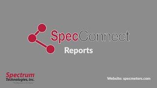 SpecConnect Reports