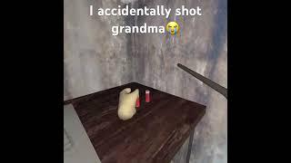 I accidentally shot grandma in granny vr. #shorts #trending #funny #bigdew #thespicy #breaded