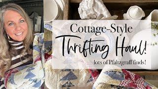 Cottage-Style Thrifting Haul | Pfaltzgraff finds | 2024