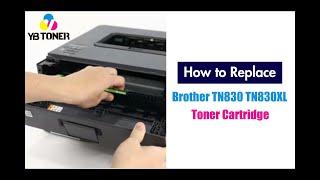 How to Replace Brother TN830 TN830XL Toner Cartridges