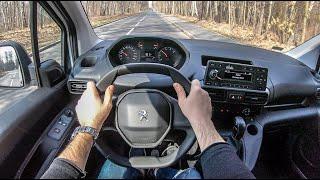 New Peugeot Partner Furgon (2019) | 4K POV Test Drive #199 Joe Black