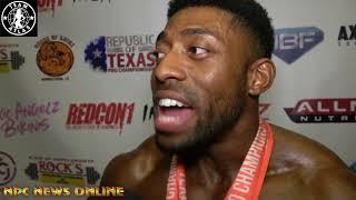 2021 NPC Republic Of Texas  Men's Physique Overall Champion Interview