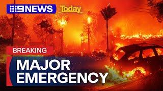 Deadly wildfire emergency gripping Los Angeles | 9 News Australia