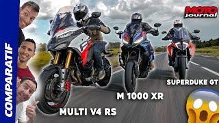 COMPARO#14 – BMW M1OOO XR, Ducati Multi V4 RS, KTM Super Duke GT