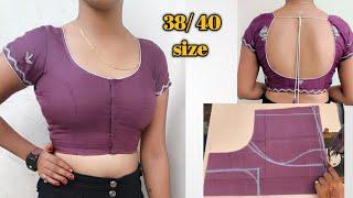 princess cut blouse cutting & stitching 38 size |aage huk princess cut blouse|प्रिंस कट ब्लाउज कटिंग