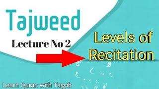 Tajweed Course | Lecture 2 | Levels of Recitation | Learn Quran with Tayyib