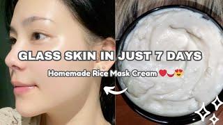 I Tried The Korean Glass Skin Rice Mask / Rice Mask for skin whitening #ricemask