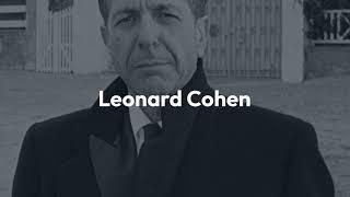 Leonard Cohen est un artiste canadien