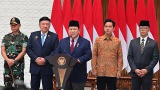 Keterangan Pers Presiden Prabowo, Pangkalan TNI AU Halim Perdanakusuma, 8 November 2024