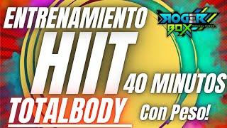 ¡ENTRENAMIENTO HIIT! (40 minutos) Rutina Con Peso [TOTALBODY] para Quemar Grasa Tonificar