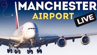  LIVE Manchester Airport Plane Spotting 