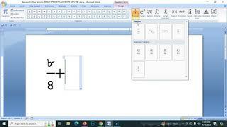 Microsoft Office Word এ কিভাবে গণিতের লব ও হর বাংলায় লেখা যায়।#microsoftoffice  #office