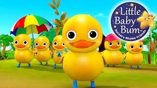 Six Little Ducks | Nursery Rhymes for Babies by LittleBabyBum - ABCs and 123s