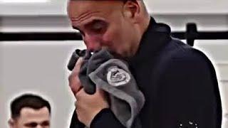 Pep Guardiola Crying - Manchester city vs Manchester Unitet 2024 1-2 _ Premier League