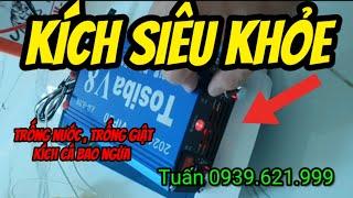 Máy kích cá - máy triệt cá mới ra , kích siêu khỏe trống giật trống nước bảo hành 12 tháng