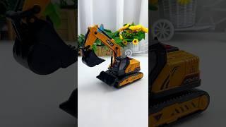 Crawler Excavator Construction Bulldozer Long Crane Engineering Vehicle Model #toy