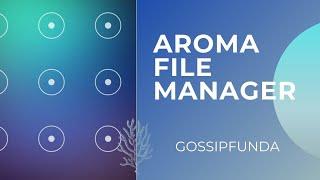 Aroma file manager pattern unlock