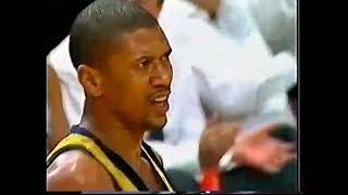 Latrell Sprewell Terrific Fundamental Defense on Jalen Rose (1999 ECF Playoffs Game 4 on NBC)