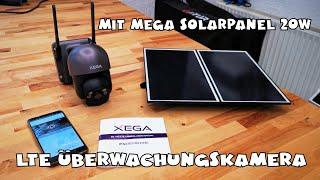 Xega 3G/4G LTE Überwachungskamera mit 20W Solarpanel