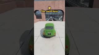 Her mom is chasing her down to punish her!