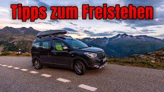 Freistehen / Wildcampen mit dem Camper Van  - Meine Tipps für Stellplätze ️