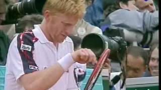 Andre Agassi vs Boris Becker 1991 RG End of 3rd Set