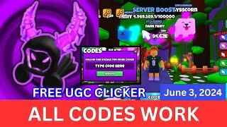 *All CODES WORK* FREE UGC CLICKER ROBLOX, June 3, 2024