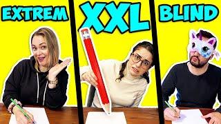 EXTREM WITZIGE & VERRÜCKTE MALCHALLENGE mit XXL Stift und Blind