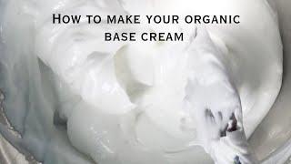 How to make Organic Base Cream for Face & Body / DIY base cream for promixing Lotions & Cream