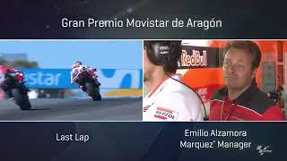 Serasa jantung Emilio Alzamora mau copot. Marc marquez battle andrea Dovizioso