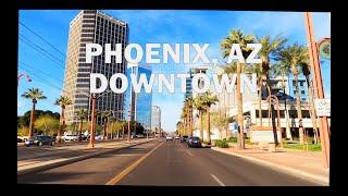 Phoenix, AZ - Driving Downtown 4K