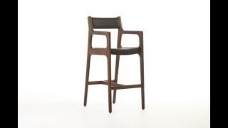 Wood Bar Stools With Back For Durability