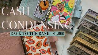 cash condensing | $1,600 | back to the bank