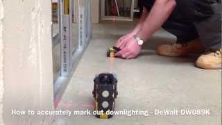 How To Mark Out Down Lighting Positions - DeWalt DW089K