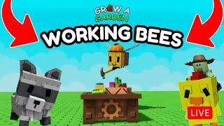   WORKING BEES UPDATE In GROW A GARDEN ROBLOX! LIVE!