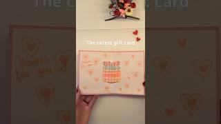 DIY pop up flower card tutorial - cute and easy diy gift idea #diygift #handmadecards #diy
