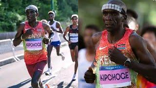 SEE HOW ELIUD KIPCHOGE BOWED OUT OF PARIS OLYMPICS 2024 MARATHON