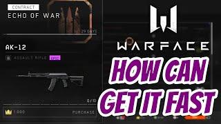 Warface How to Get Free AK 12 Permanent - Best Contract Ever in 2021 PS4 XBOX SWITCH