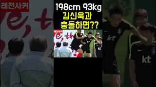 198cm 93kg 김신욱과 충돌하면?? #shorts #shortvideo #short #쇼츠 #김신욱 #손흥민 #이강인 #이승우 #축구 #funny #soccer