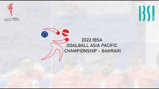 Japan vs Korea | Day 3 | 2022 IBSA Goalball Asia Pacific Championships (Men)