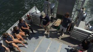 Ross School Students Aboard Stony Brook University Research Vessel