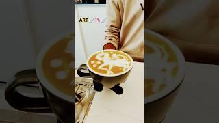 You like it  Latte Art 🪽🪽#hotcoffee #barista #trendingshorts #foryou 🪽