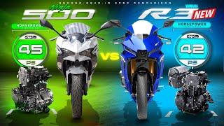 2025 NEW Yamaha R3 vs Kawasaki Ninja 500 ┃ Can the New Yamaha R3 Dethrone the  Ninja 500?