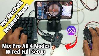 Mix Pro Wired Mode No Bluetooth Setup | Play Like PC with Keyboard Mouse