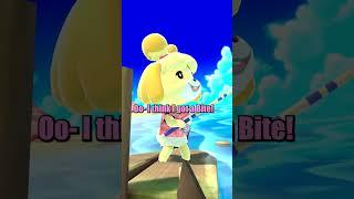 Isabelle Goes Fishing but In Smash Bros.