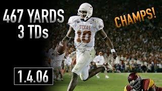 Vince Young 2005 National Championship Highlights | 467 Yards, 3 TDs | 1.4.06 | Rose Bowl